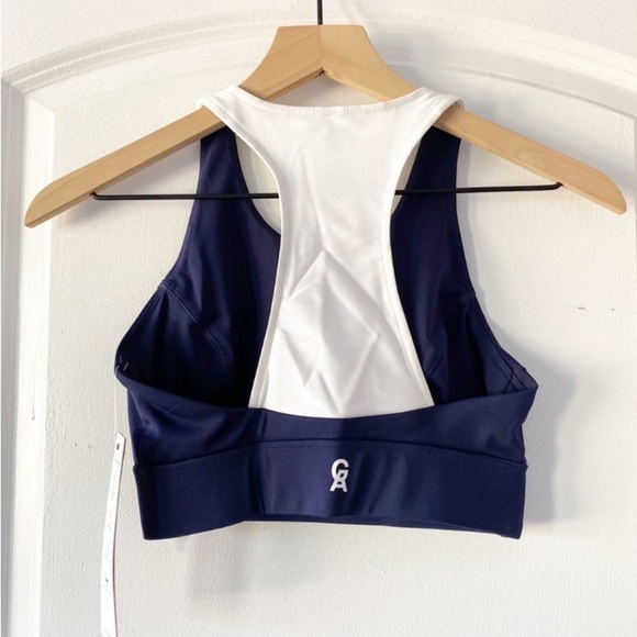GOOD AMERICAN The Core Power Navy Sports Bra NWT Workout Athletic - Picture 6 of 9